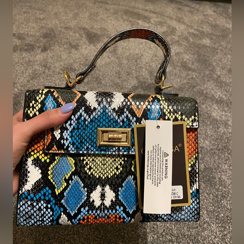 Brand new mini handbag! Multicolor!